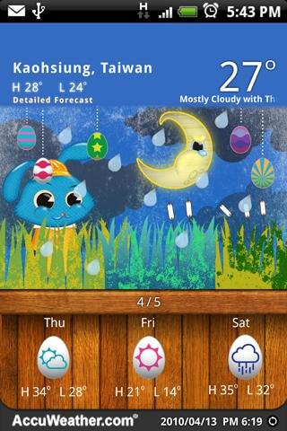 9s-Weather Theme+ (复活节)截图1