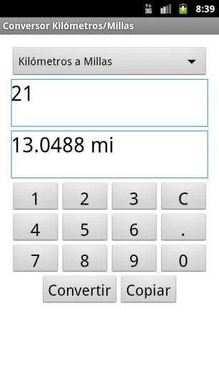 Conversor Kilómetros截图2