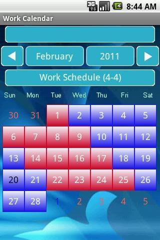 Work Calendar 76截图3