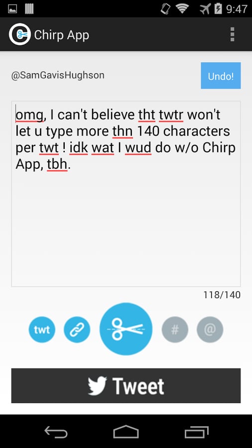 Chirp App – Tweet Short...截图5