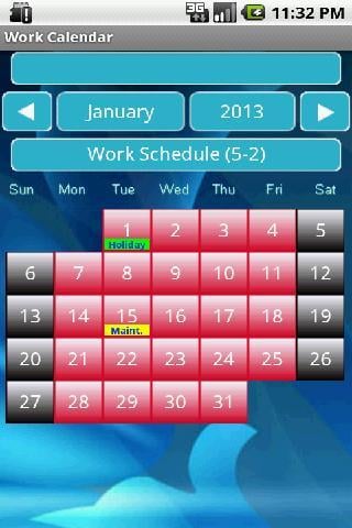 Work Calendar 76截图2