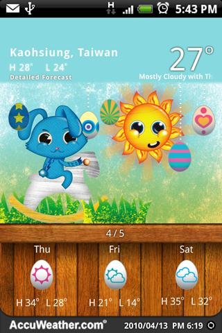 9s-Weather Theme+ (复活节)截图4