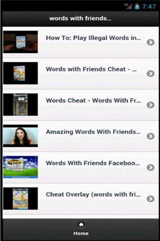 单词与朋友 Words with friends cheat截图1