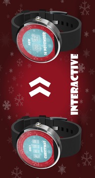 互动圣诞节倒计时表盘:Christmas Countdown Interactive Watch Face截图
