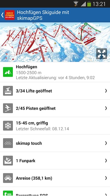 Hochf&uuml;gen Skiguide skimapGPS截图3