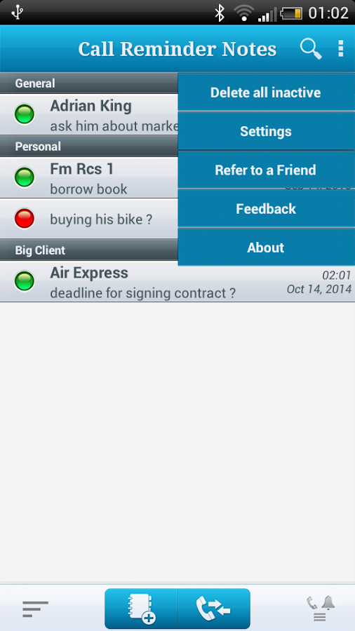 Call Reminder Notes Trial截图4
