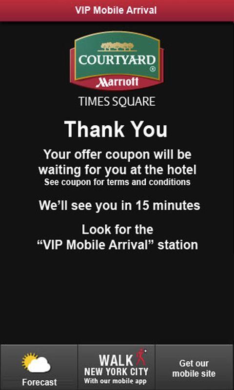 Courtyard VIP Mobile Arrival截图2