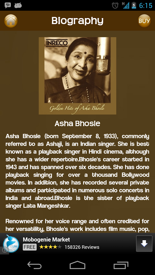 Golden Asha Bhosle Lite截图2