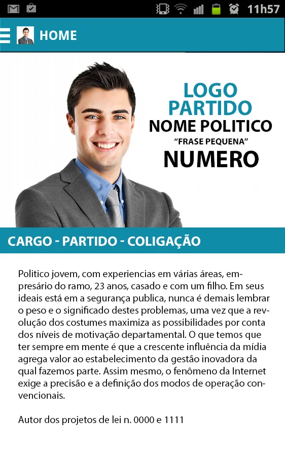 Aplicativo Político DEMO截图5