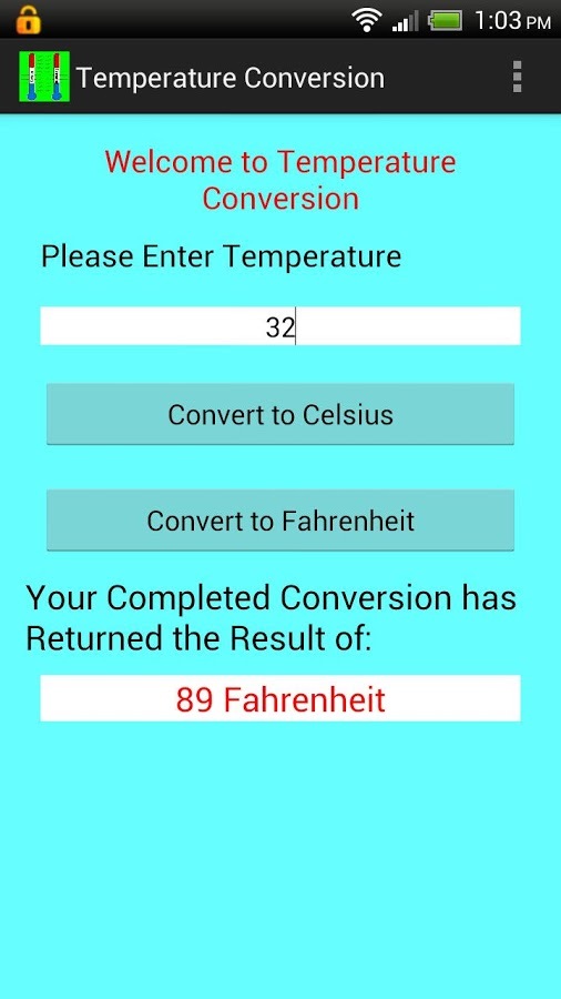 Temperature Conversion截图1