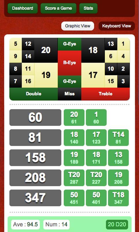 Gentleman's Darts Scorer截图2