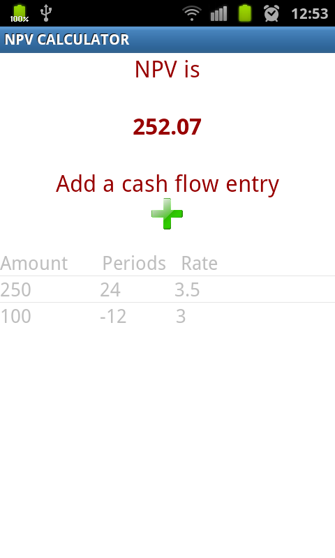 Net Present Value Calculator截图7