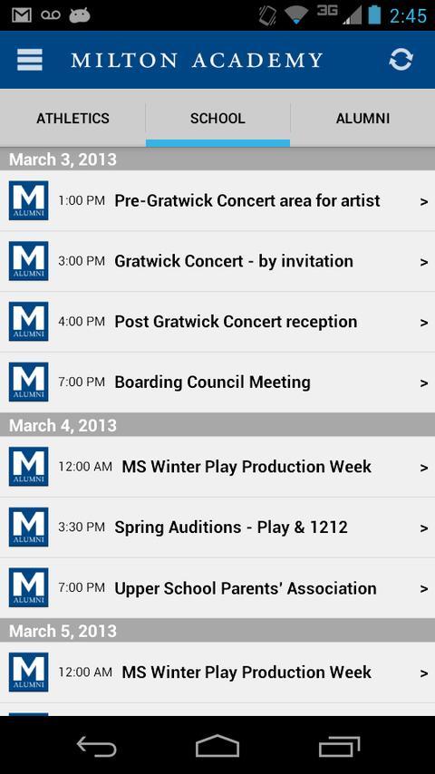 Milton Academy Alumni Mobile截图4