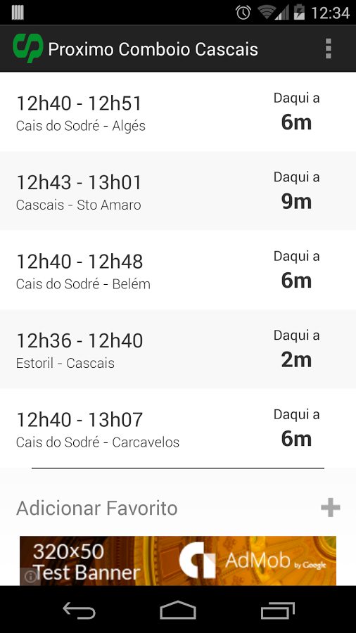 Próximo Comboio Cascais截图1