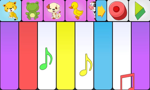 Animal sounds piano for kids截图2