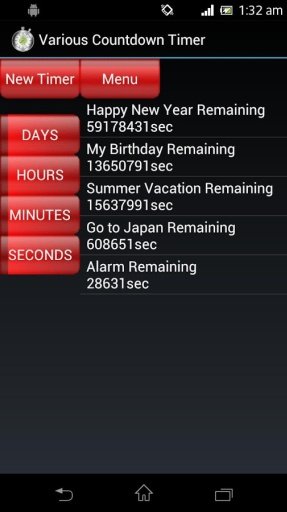 Various Countdown Timer截图2