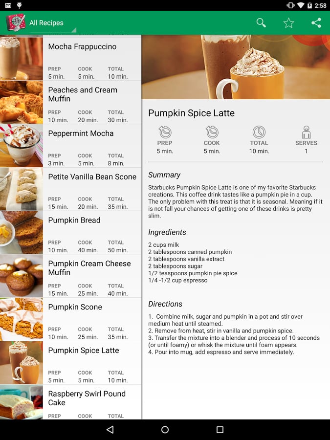 Recipe Guide for Starbucks截图4