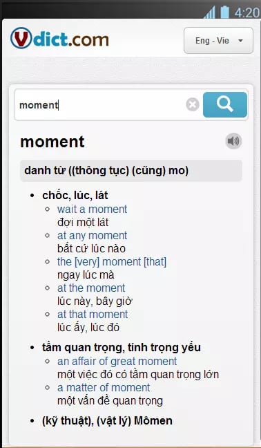 VDict - Vietnamese Dicti...截图2