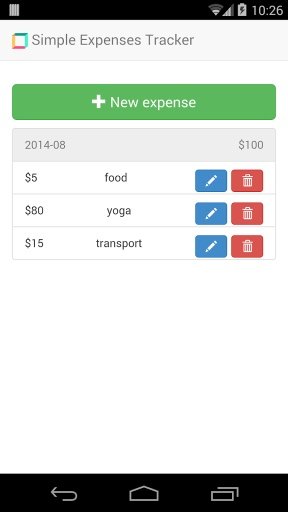 Simple Expenses Tracker截图1