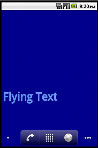 Flying Text Live Wallpaper截图1