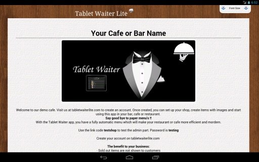 Tablet Waiter Lite截图3