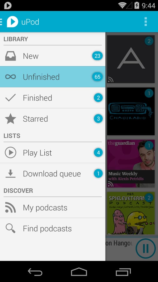 uPod Podcast Player – T...截图2