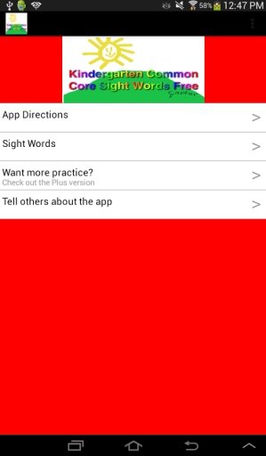 Kindergarten CC Sight Words Free截图4