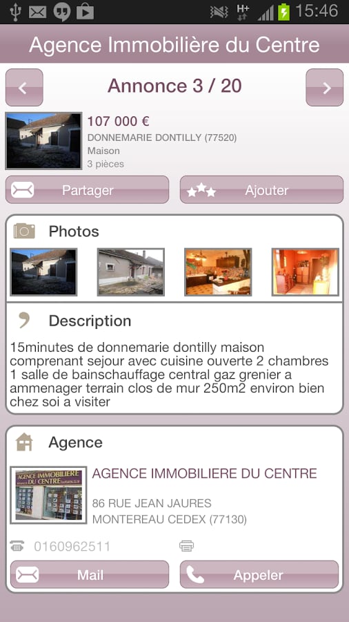 Agence immobili&egrave;re du Ce...截图1