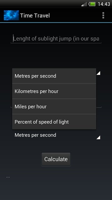 Time Travel (dilation calc)截图3