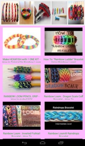 Rainbow Loom Bracelet Design截图3