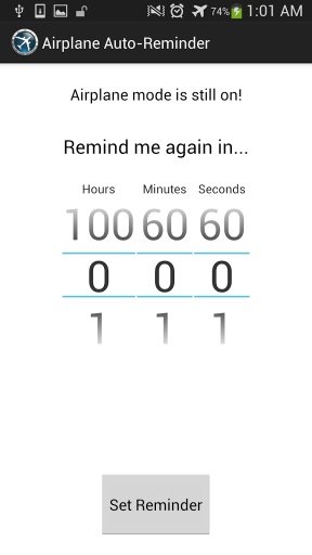 Airplane Mode Reminder截图3