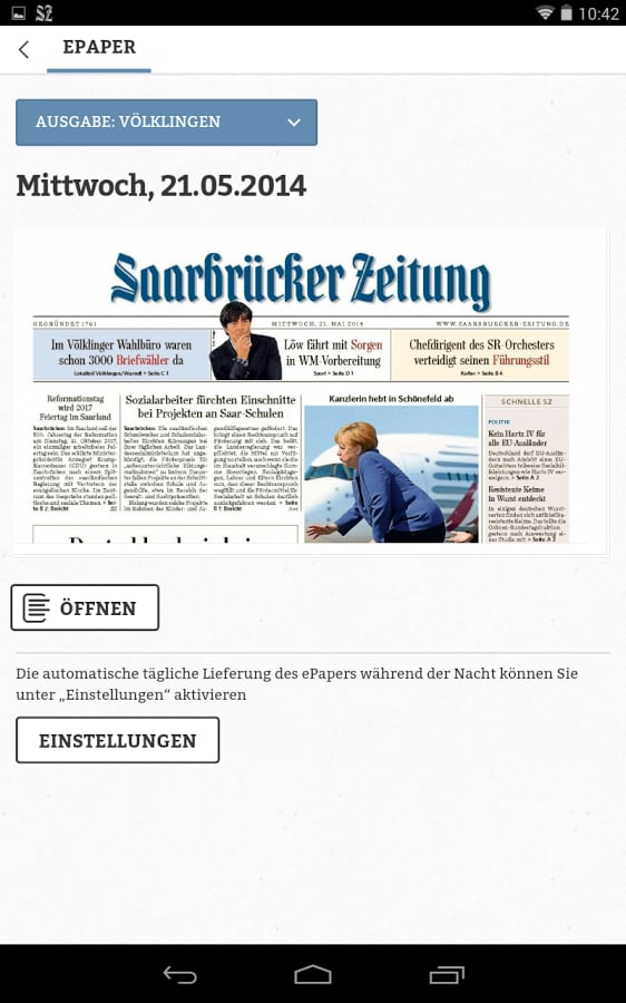 Saarbr&uuml;cker Zeitung - SZ...截图2