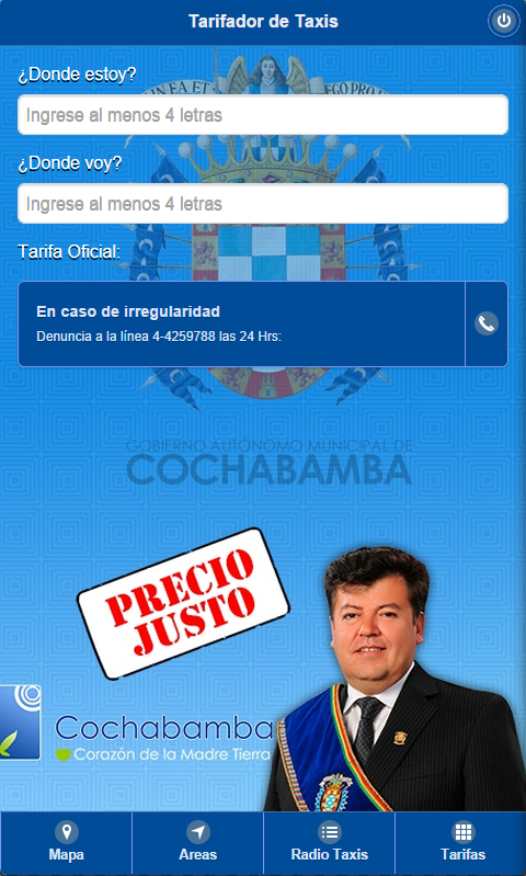 Tarifas Taxis Cochabamba截图1