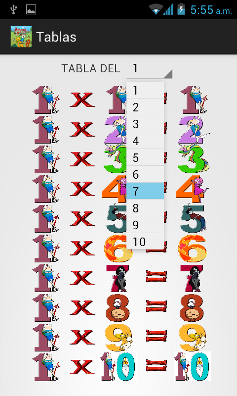 Tablas de Multiplicar截图3