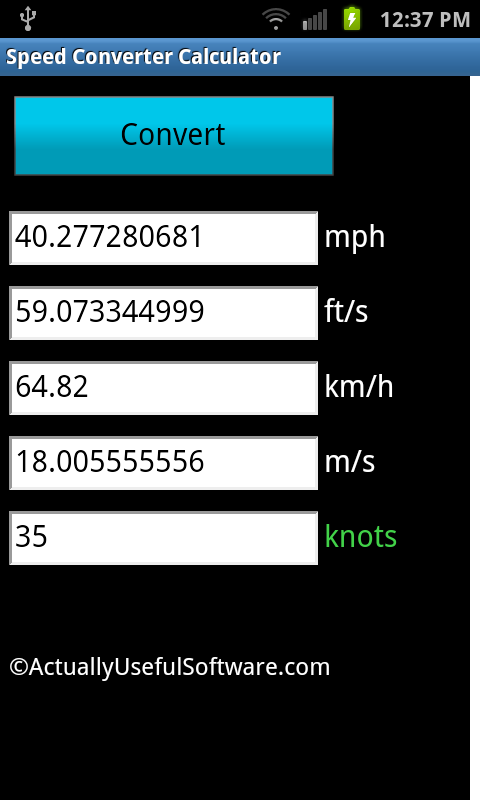 Speed Converter Calculator截图5