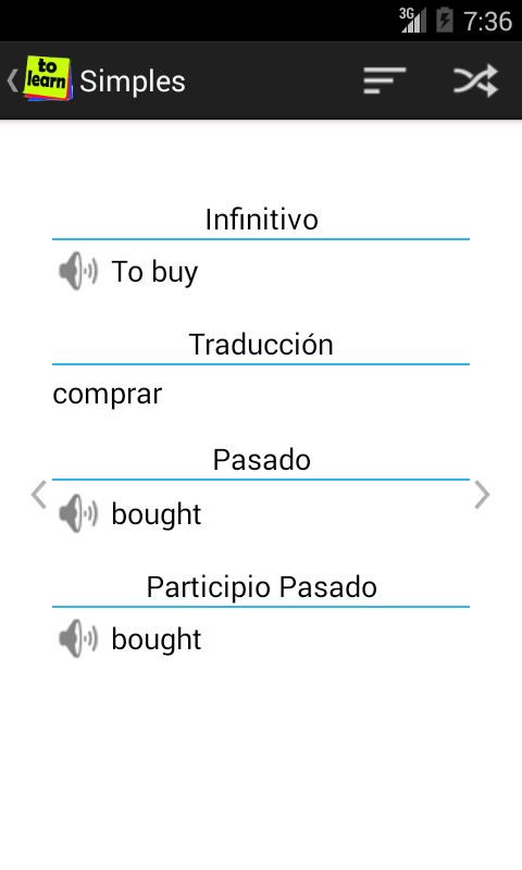 Aprender Verbos Inglés截图3