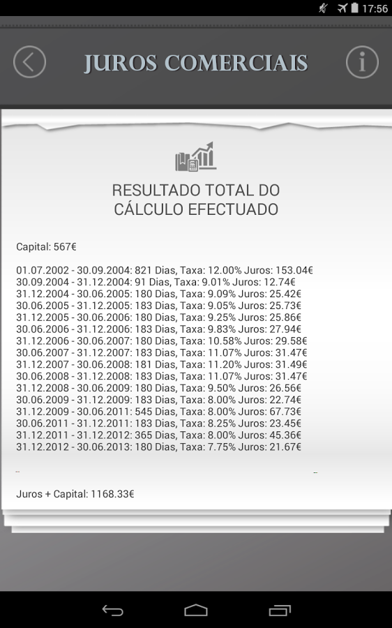 Cálculo de Juros Portugueses截图6