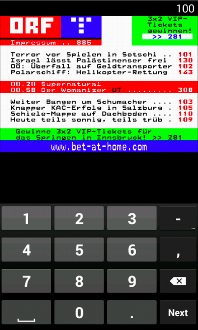 Teletext ORF - TeleGexx截图1