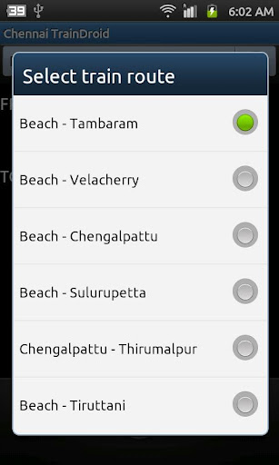 Chennai TrainDroid截图1