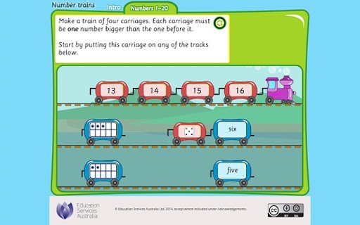 Number trains: numbers 1-20截图5