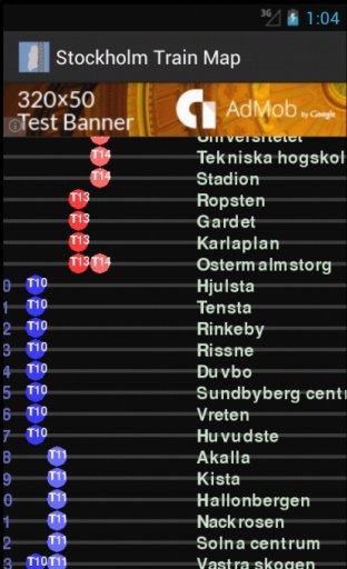 Stockholm Train Map截图3