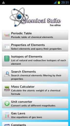 Chemical Suite Free截图8