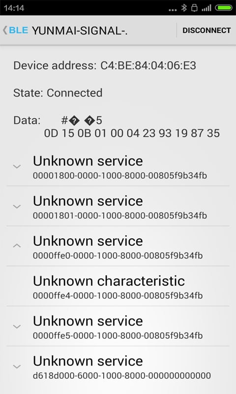 BLE Sample截图5