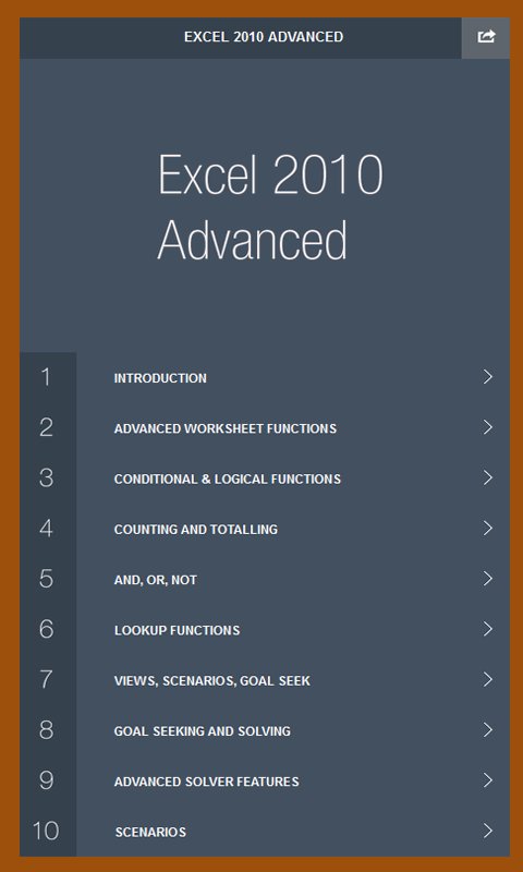 MS Excel 2010 Advanced截图2