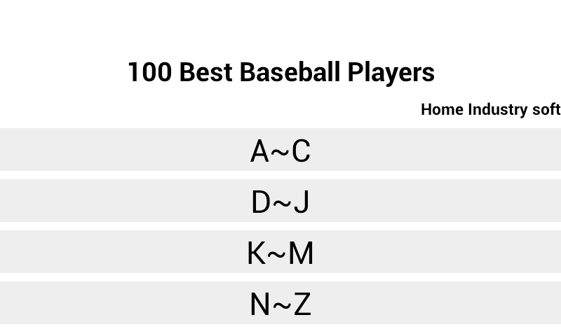 100 Best Baseball Player...截图3