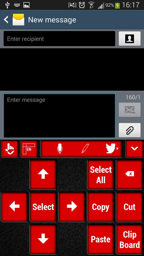 Red HD Keyboard Theme截图5