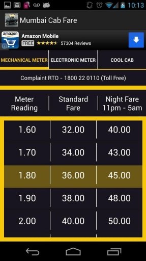 Mumbai Cab Taxi Fare截图1