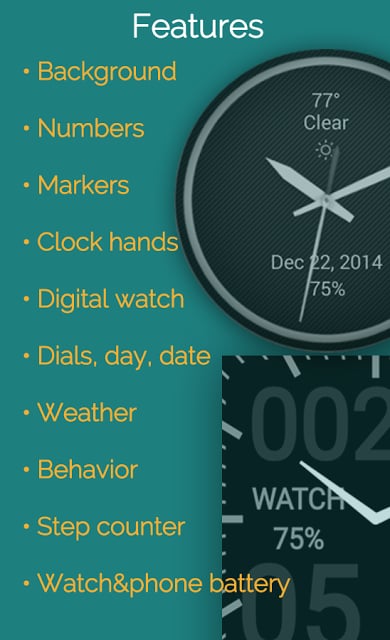Watch Faces for Android Wear截图11