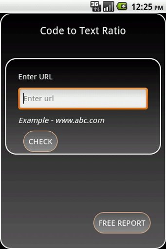 Code to Text Ratio Checker截图1