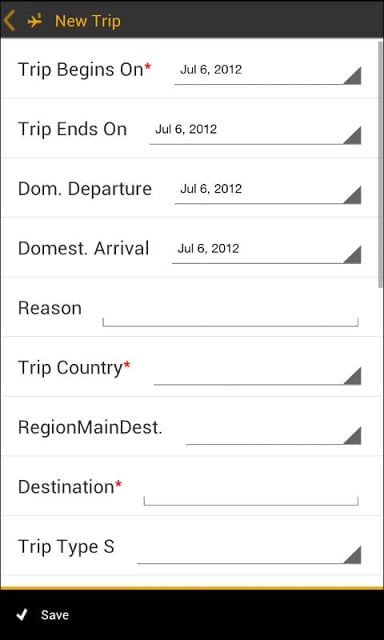 SAP Travel Expense Report截图2